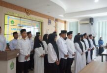 Lantik Pengurus ROHIS Kabupaten, Begini Pesan Kepala Kemenag Tuban