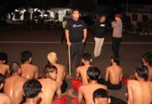 Konvoi di Jalanan Kota dan Ganggu Ketertiban, Puluhan Anggota Perguruan Silat di Tuban Diamankan Polisi